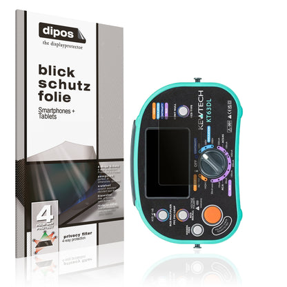 Blickschutzfolie für Kewtech KT63DL matt Schutzfolie Privacy