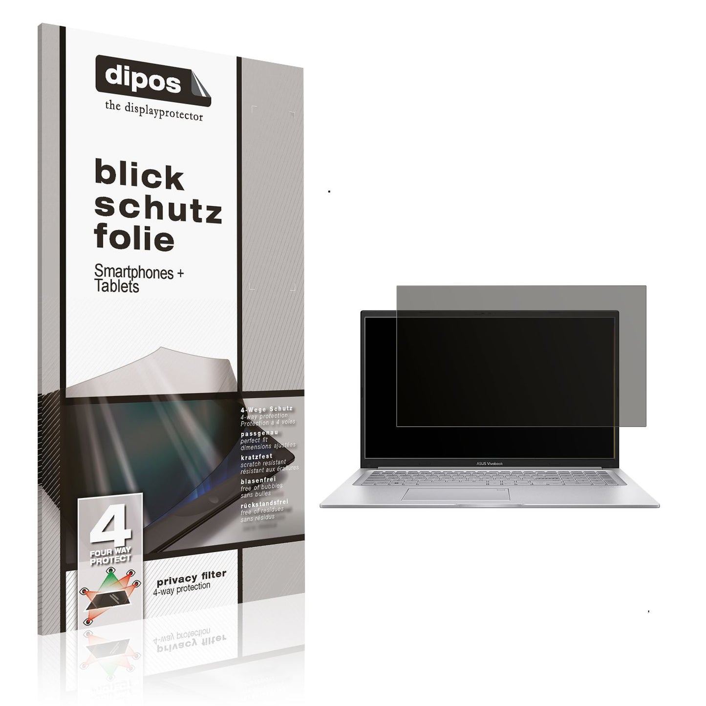 Blickschutzfolie für ASUS 17.3 Zoll i1355U matt Schutzfolie Privacy