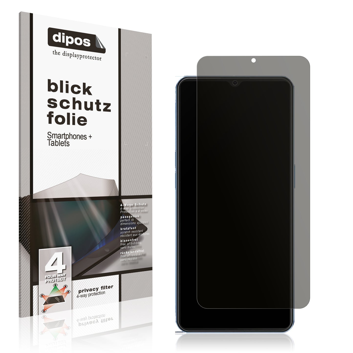 Blickschutzfolie für XGody Mate 50 matt Schutzfolie Privacy