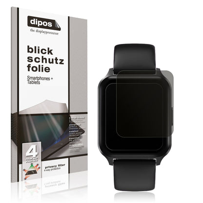 Blickschutzfolie für Touchelex 1,52 Zoll Smartwatch matt Schutzfolie Privacy