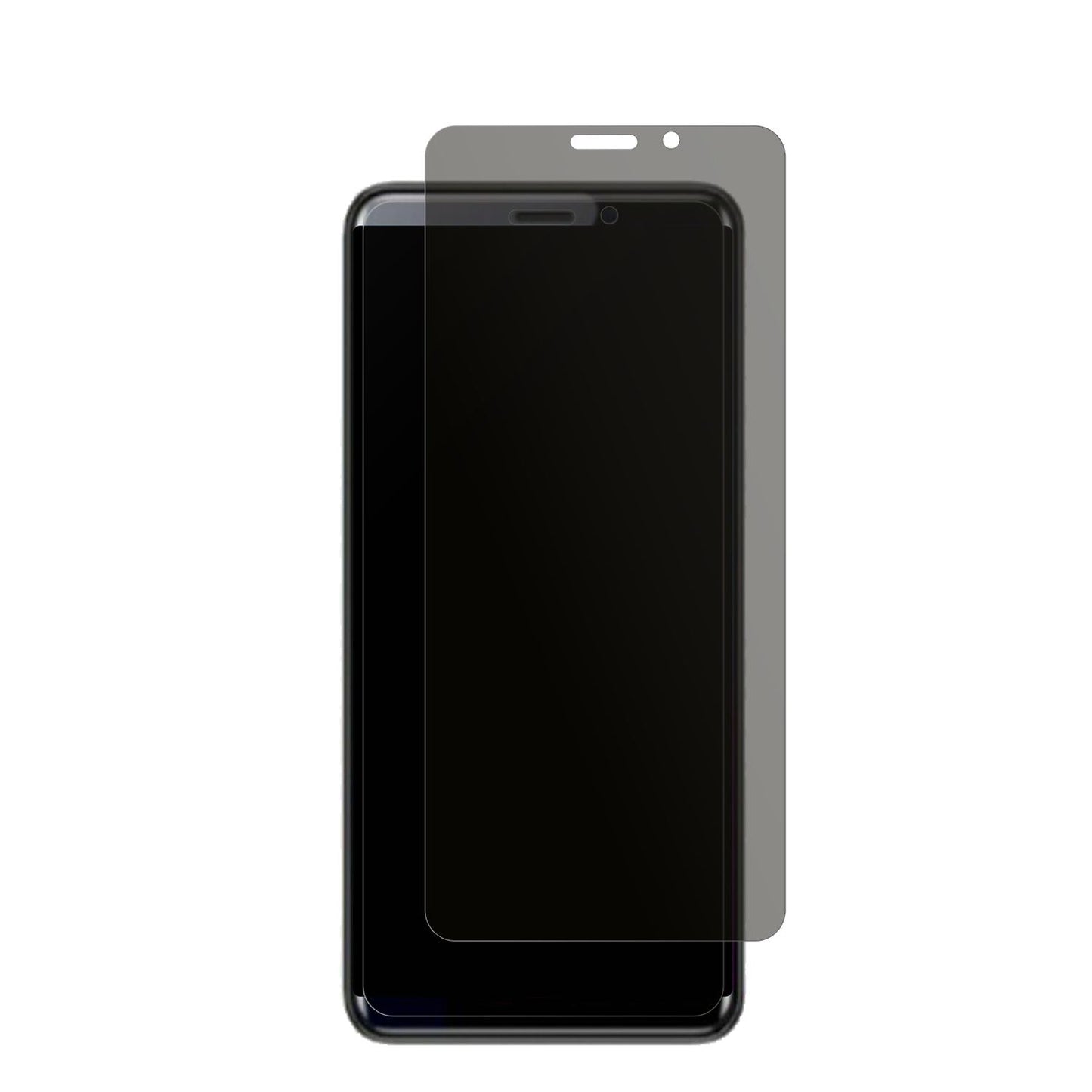 CoolpadCool Play 7C mit aufgebrachtem dipos Displayschutz, der seitliche Einblicke blockiert