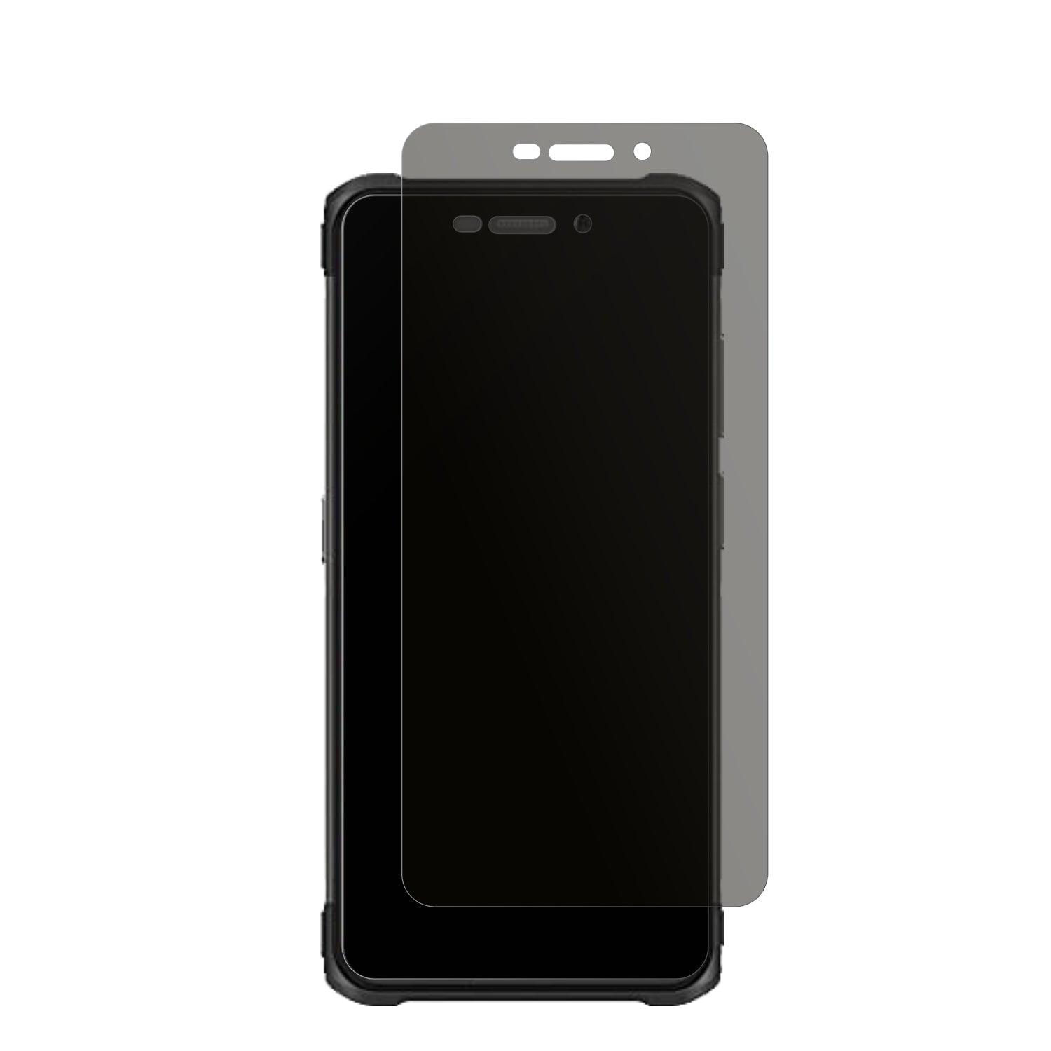 UlefoneArmor X10 Pro mit aufgebrachtem dipos Displayschutz, der seitliche Einblicke blockiert