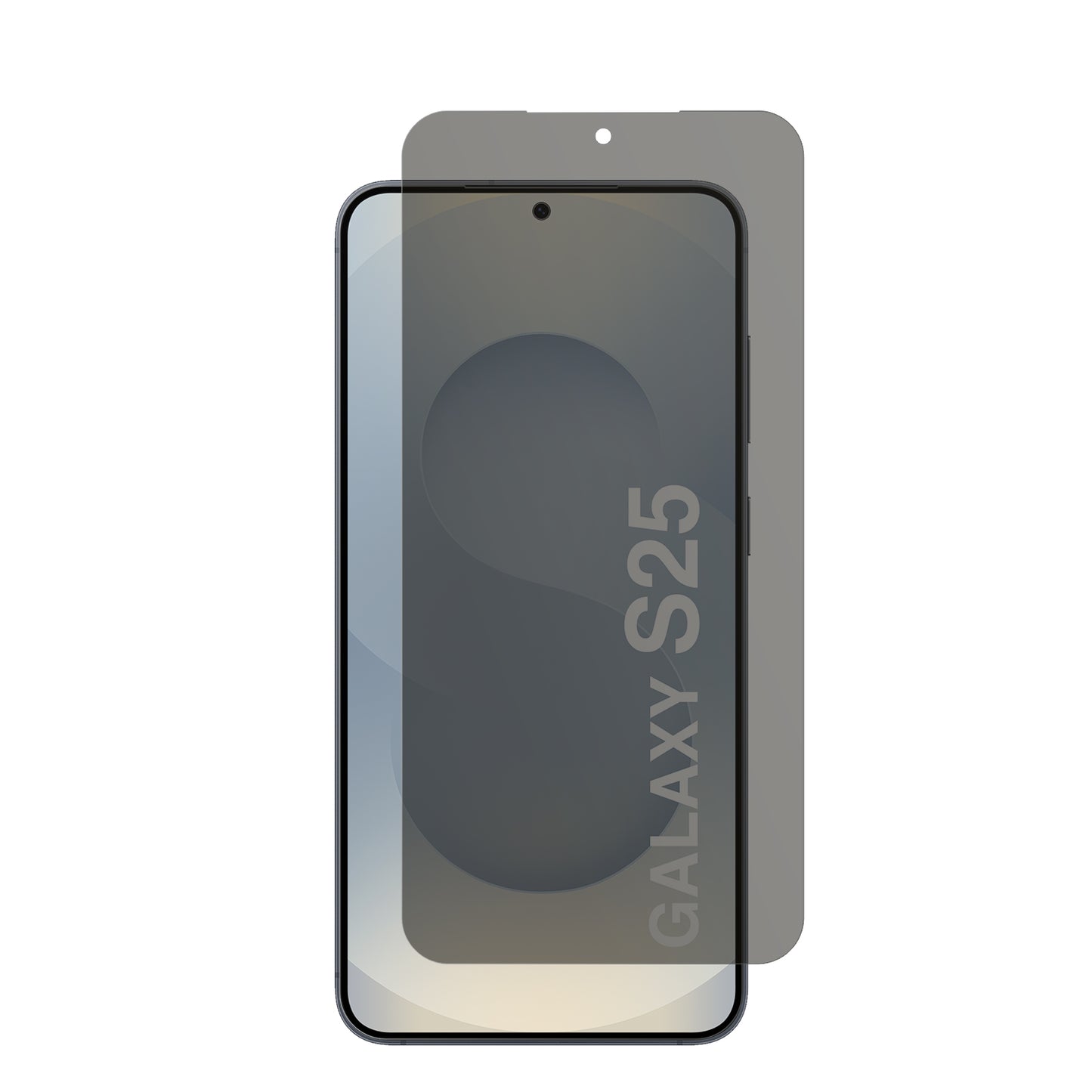 dipos Displayschutz für Samsung Galaxy S25, mattierte Oberfläche, Blickschutzfilter und perfekter Passform