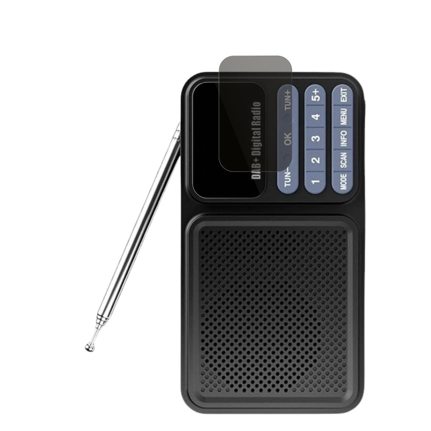Blickschutzfolie für Gallypek DAB Radio matt Schutzfolie Privacy