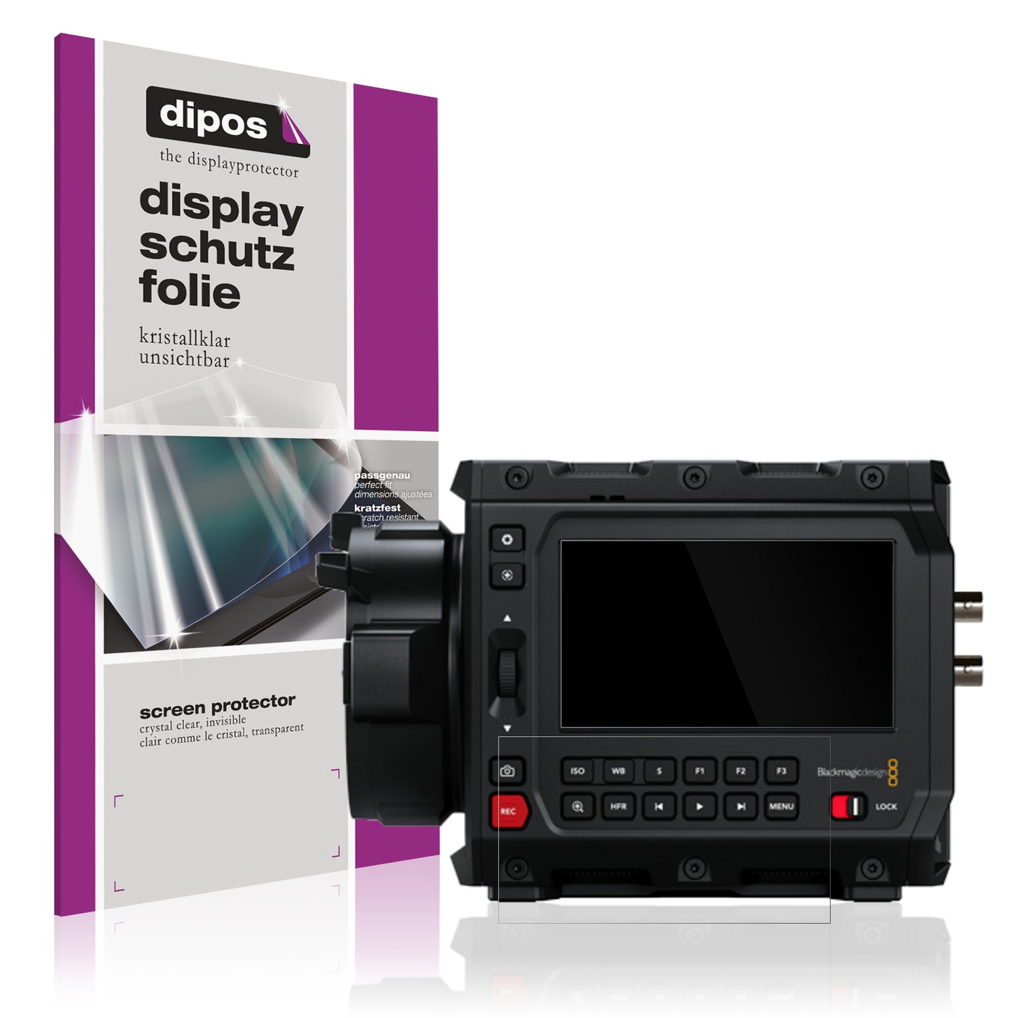 4x Schutzfolie klar für Blackmagic Design Pyxis 6K Display-Schutzfolie