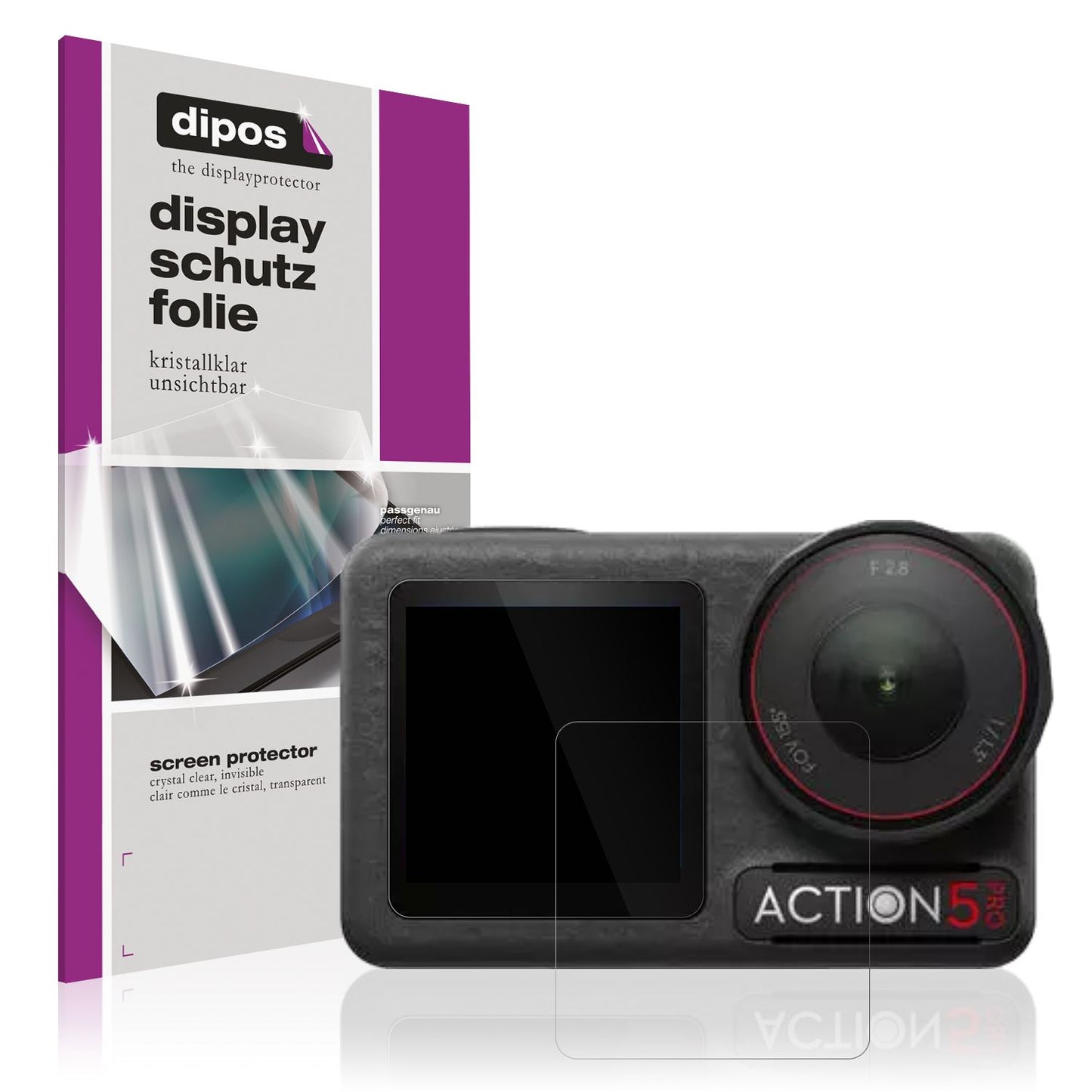 4x Schutzfolie klar für Apexcam M80 Air Actioncam Display-Schutzfolie