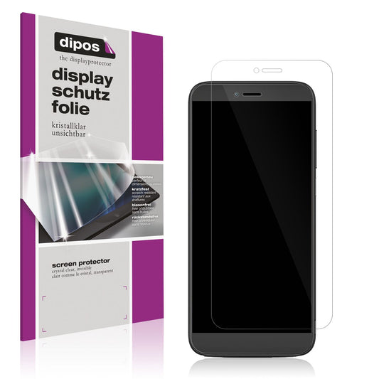 Klare Displayschutzfolie von dipos passend für Coolpad Legacy SR, präziser Zuschnitt und blasenfrei montiert