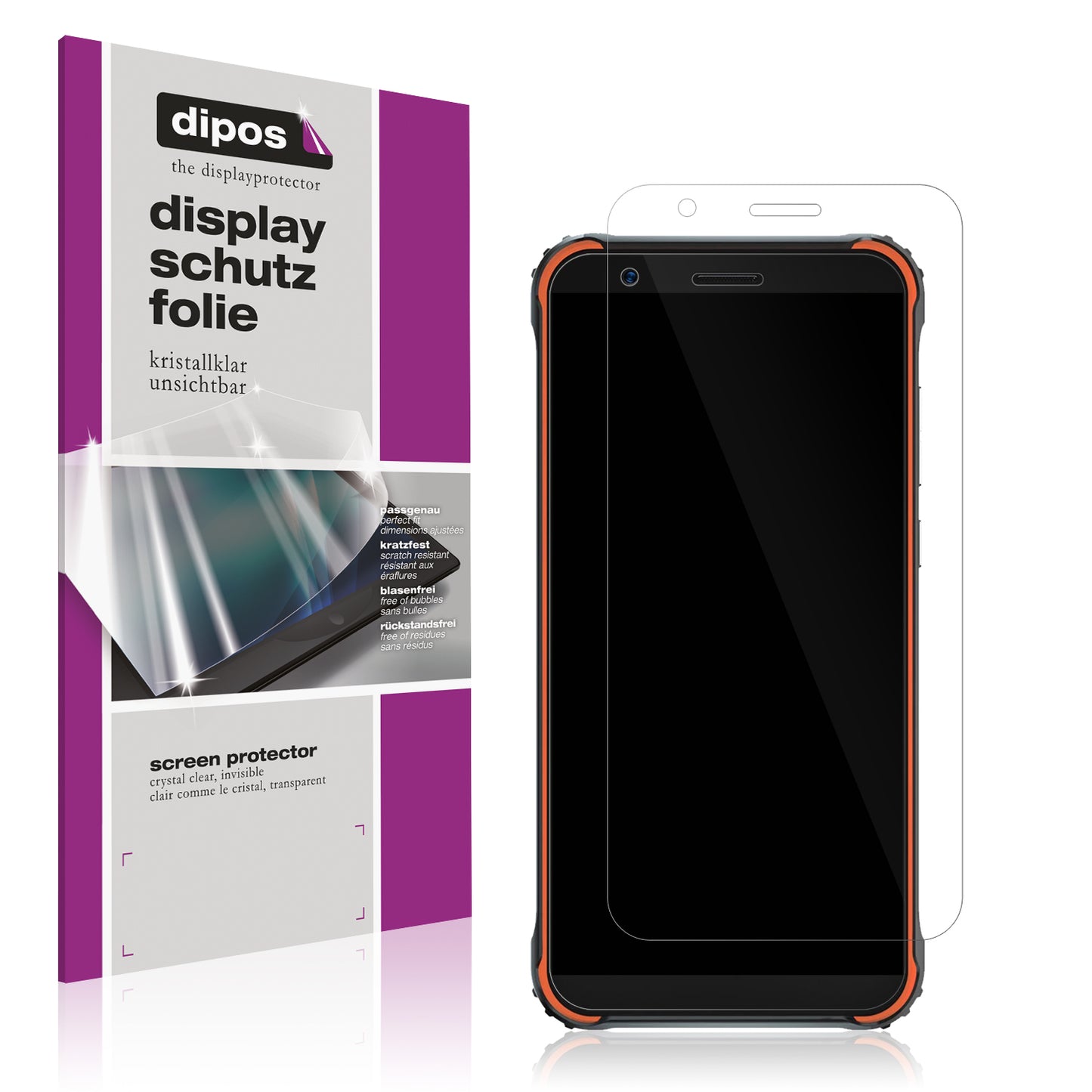 2x Schutzfolie klar für Blackview BV4900 Pro Display-Schutzfolie