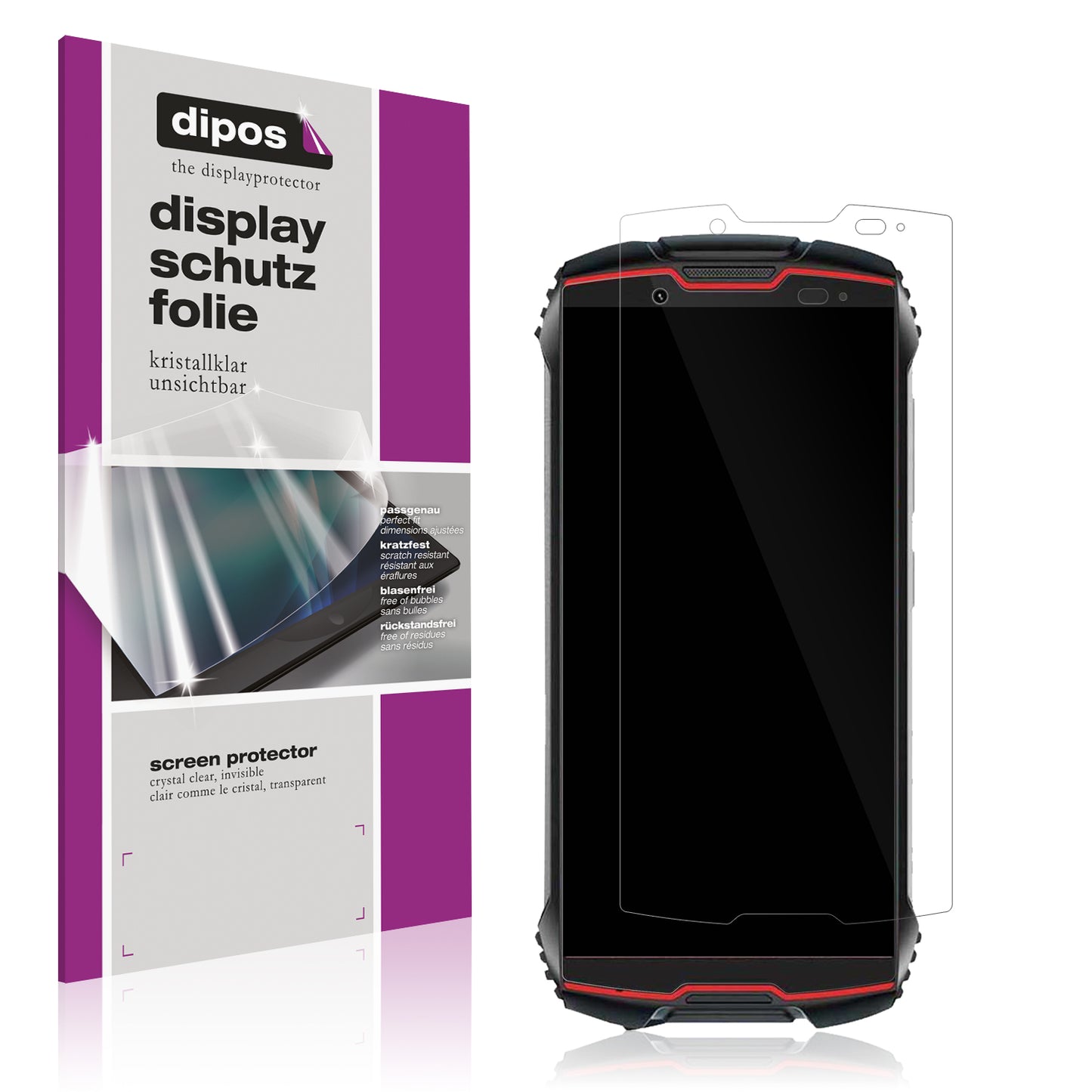 4x Schutzfolie klar für Cubot King Kong Mini 2 Pro Display-Schutzfolie