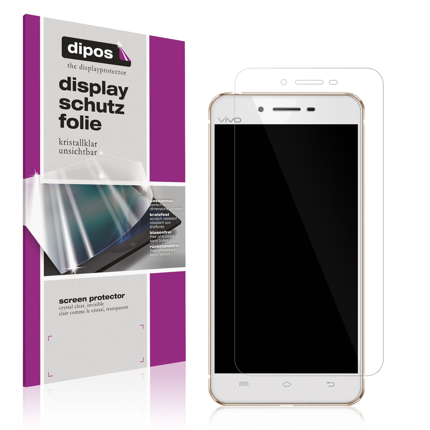 4x Schutzfolie klar für Vivo X6A Display-Schutzfolie