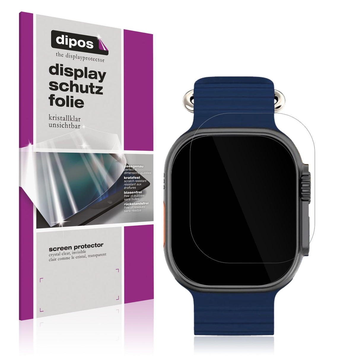 6x Schutzfolie klar für Kiano Watch Solid Display-Schutzfolie