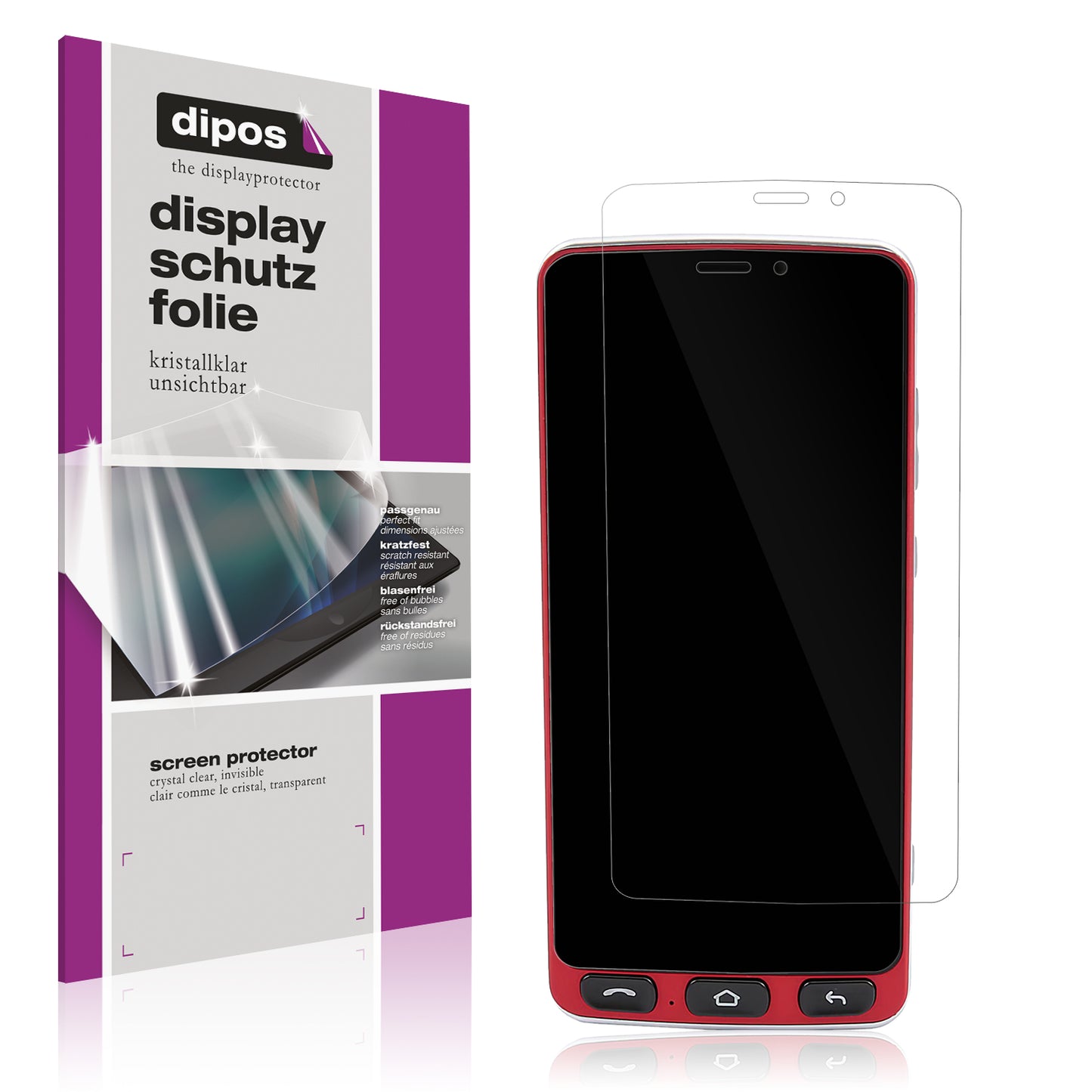 4x Schutzfolie klar für Sweetlink F1 Plus Display-Schutzfolie