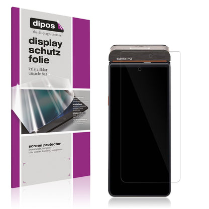 4x Schutzfolie klar für sunmi P3 Display-Schutzfolie