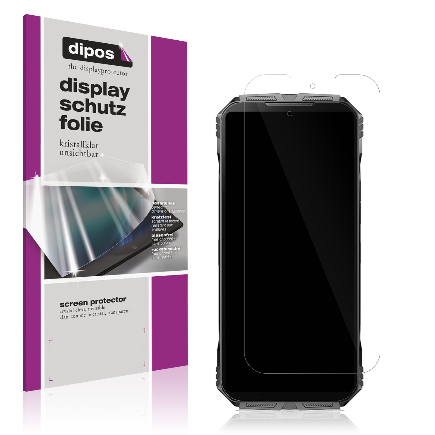 4x Schutzfolie klar für Doogee Scyber Display-Schutzfolie