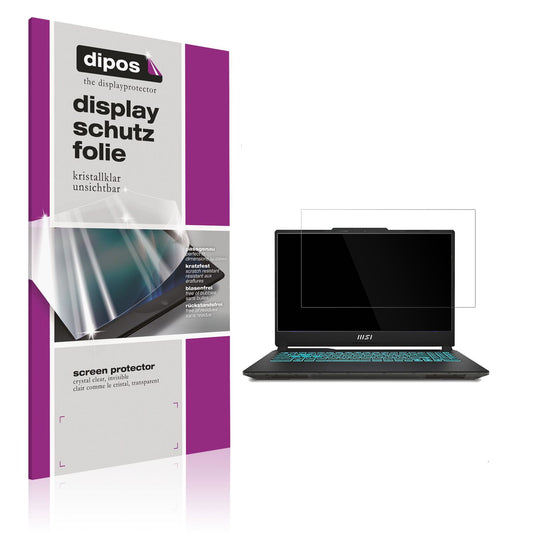 2x Schutzfolie klar für MSI Cyborg 15 Gaming Laptop Display-Schutzfolie