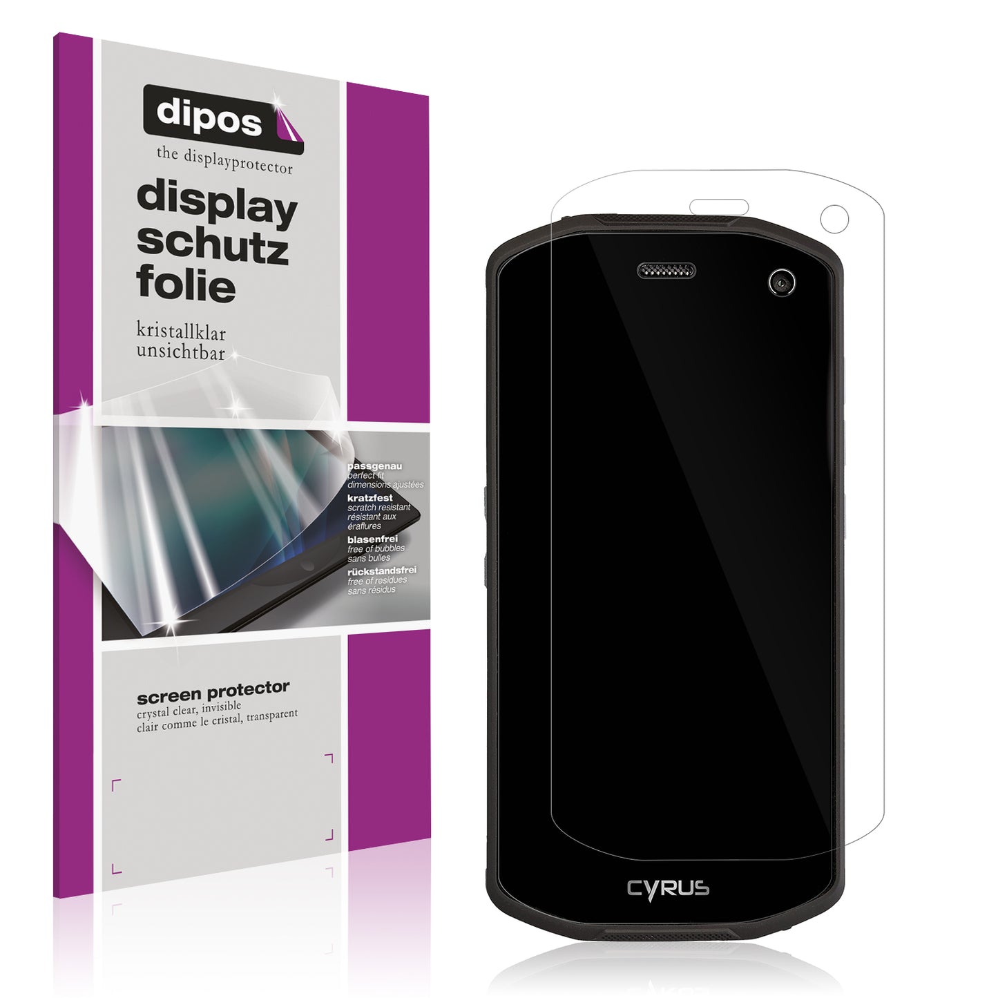 4x Schutzfolie klar für Cyrus CS28 Hipster Rev.2 Display-Schutzfolie