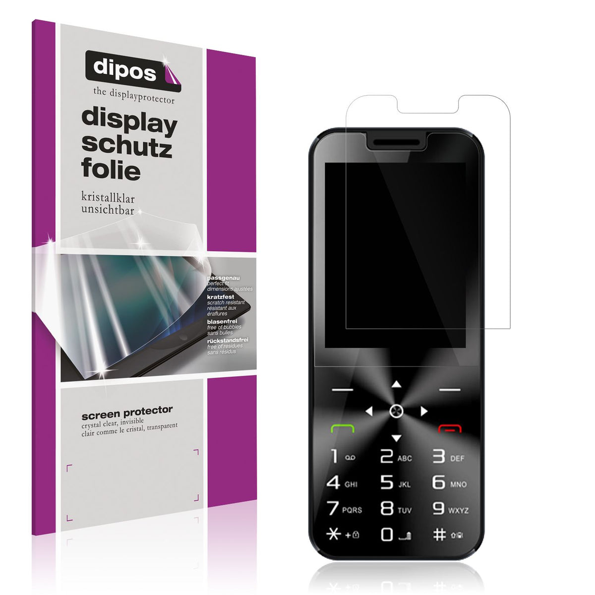 4x Schutzfolie klar für I Kall A1 Display-Schutzfolie