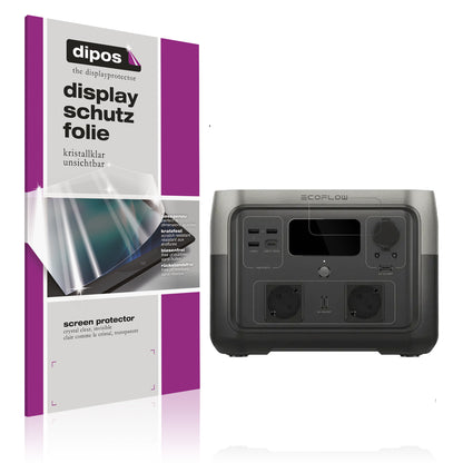 2x Schutzfolie klar für EF Ecoflow River 2 Max Display-Schutzfolie