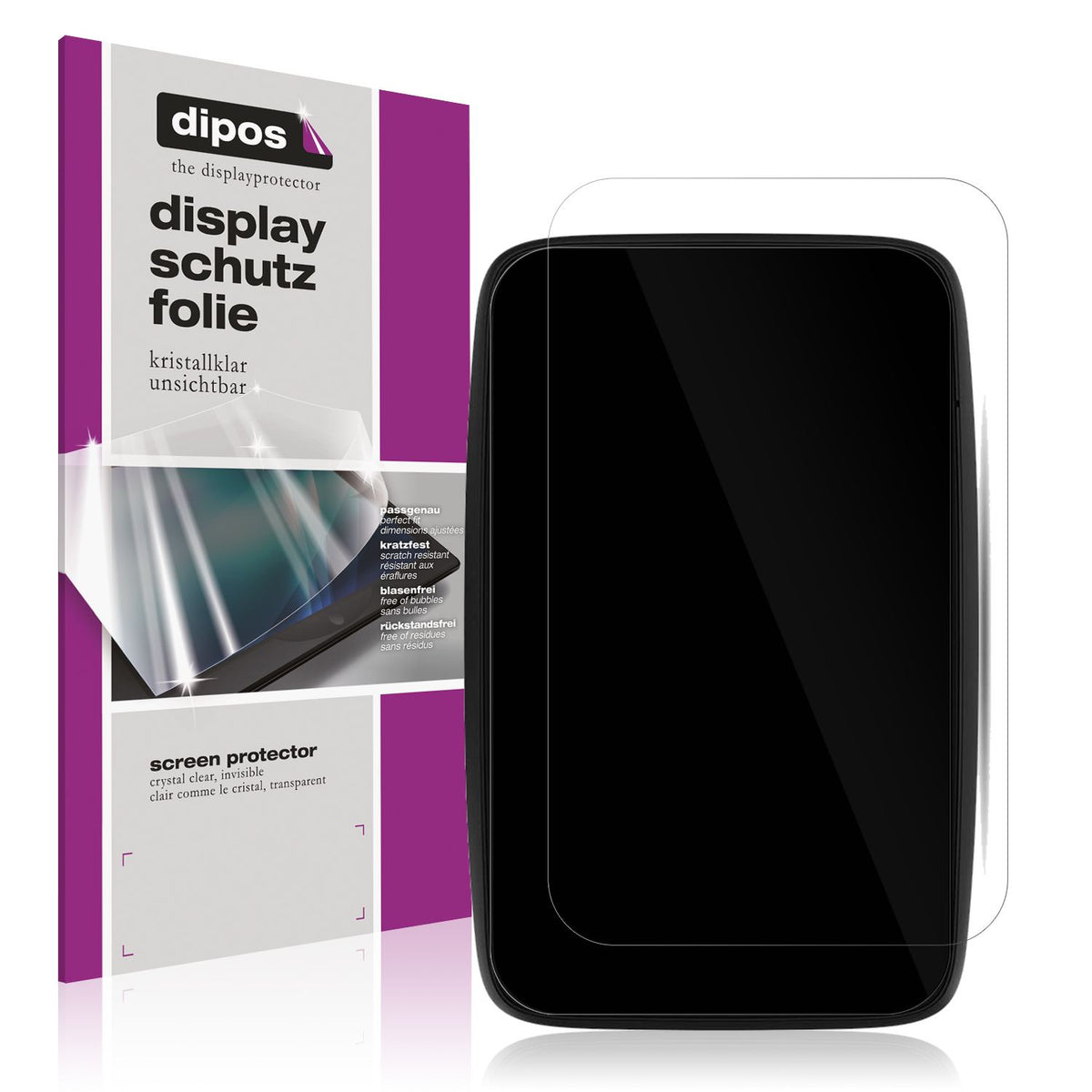 4x Schutzfolie klar für TomTom Go Expert Plus 7 Display-Schutzfolie