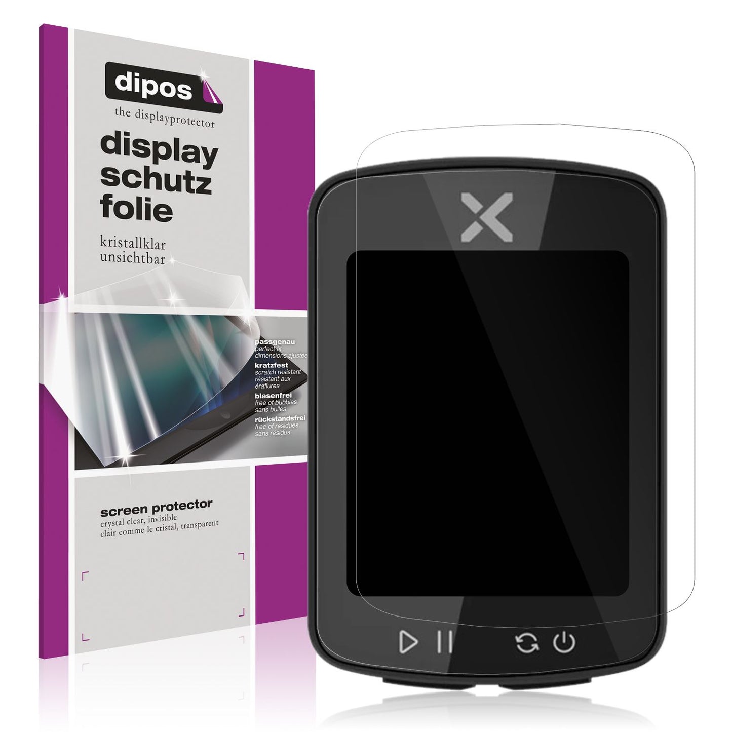 4x Schutzfolie klar für Xoss Gen 2 Display-Schutzfolie