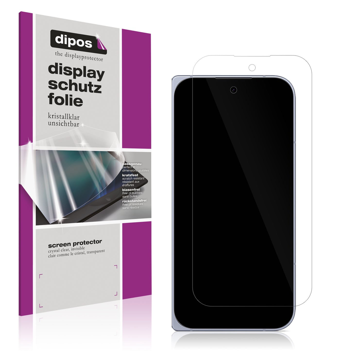 4x Schutzfolie klar für Google Pixel 10 Pro Fold Aussen-Display Display-Schutzfolie
