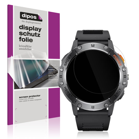 6x Schutzfolie klar für Dremac 1.43 Zoll Smartwatch Display-Schutzfolie