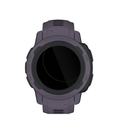 GarminInstinct 2S (45mm) mit aufgebrachter dipos Displayschutzfolie, glasklare Darstellung ohne Einschränkungen