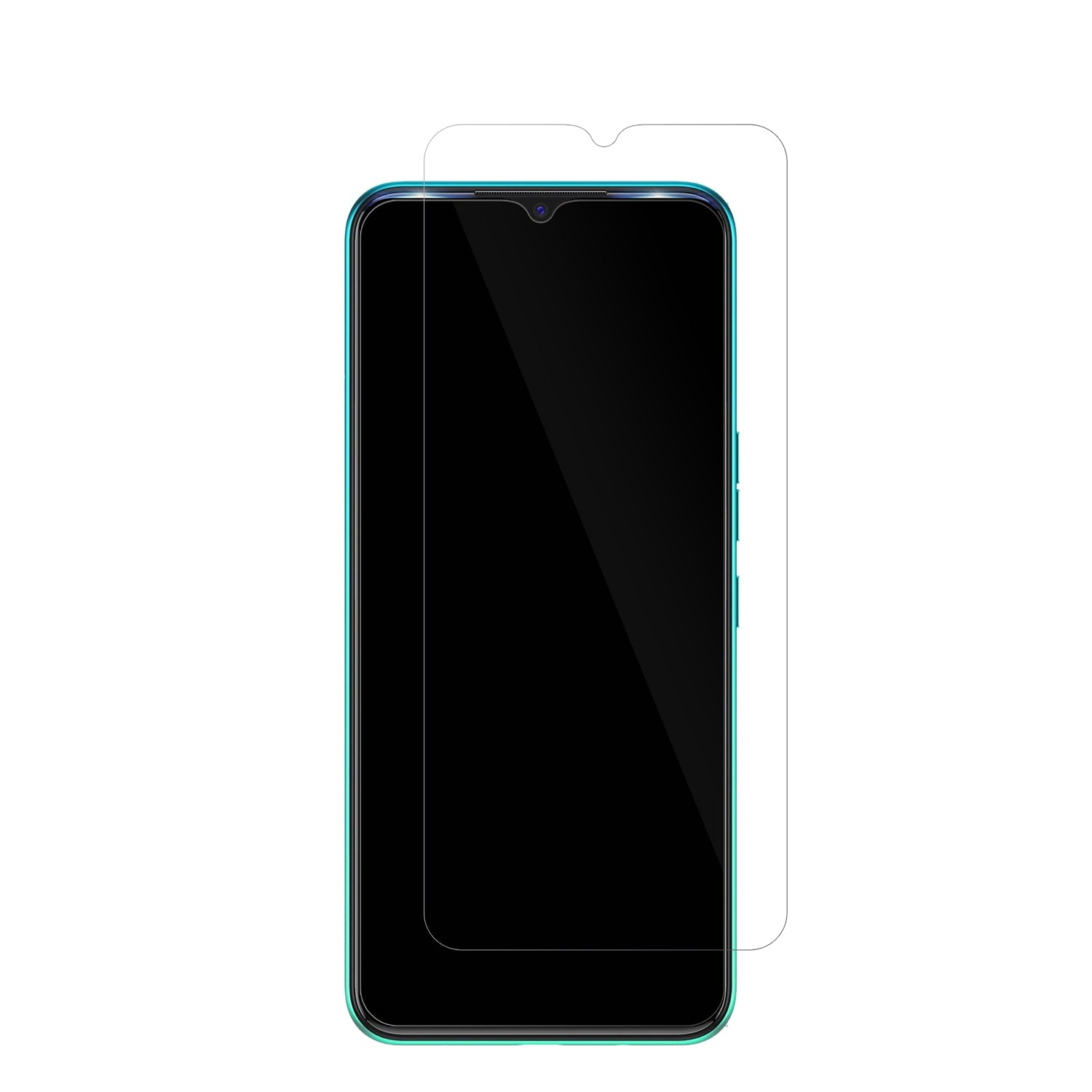 TecnoSpark 7T mit aufgebrachter dipos Displayschutzfolie, glasklare Darstellung ohne Einschränkungen
