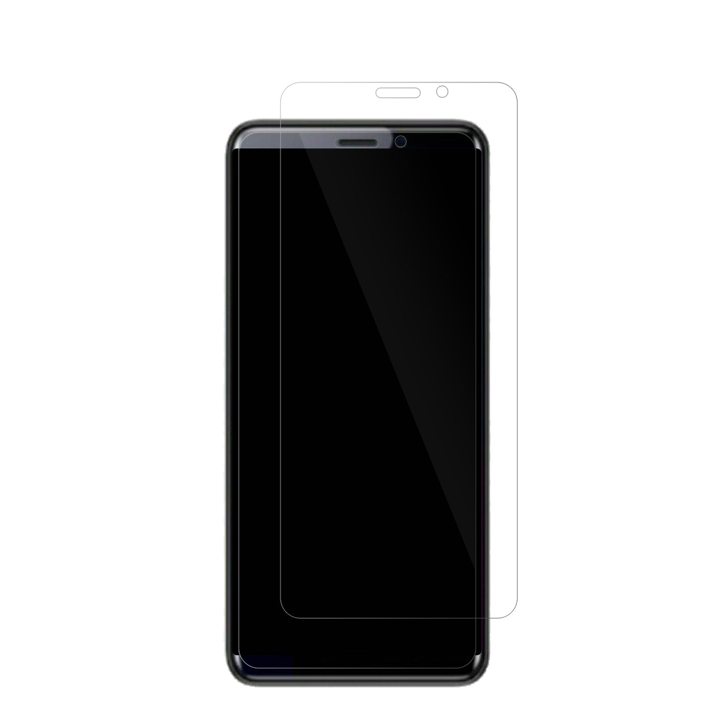 CoolpadCool Play 7C mit aufgebrachter dipos Displayschutzfolie, glasklare Darstellung ohne Einschränkungen