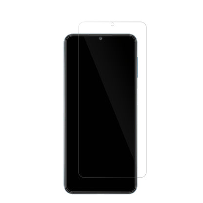 SamsungGalaxy M32 5G mit aufgebrachter dipos Displayschutzfolie, glasklare Darstellung ohne Einschränkungen