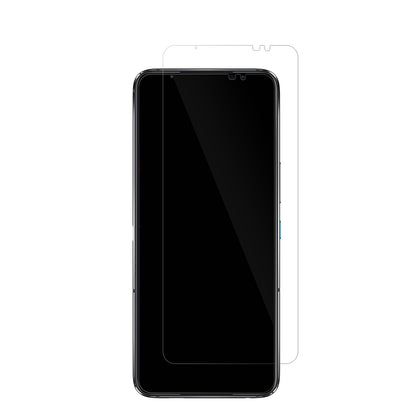 AsusROG Phone 6 mit aufgebrachter dipos Displayschutzfolie, glasklare Darstellung ohne Einschränkungen