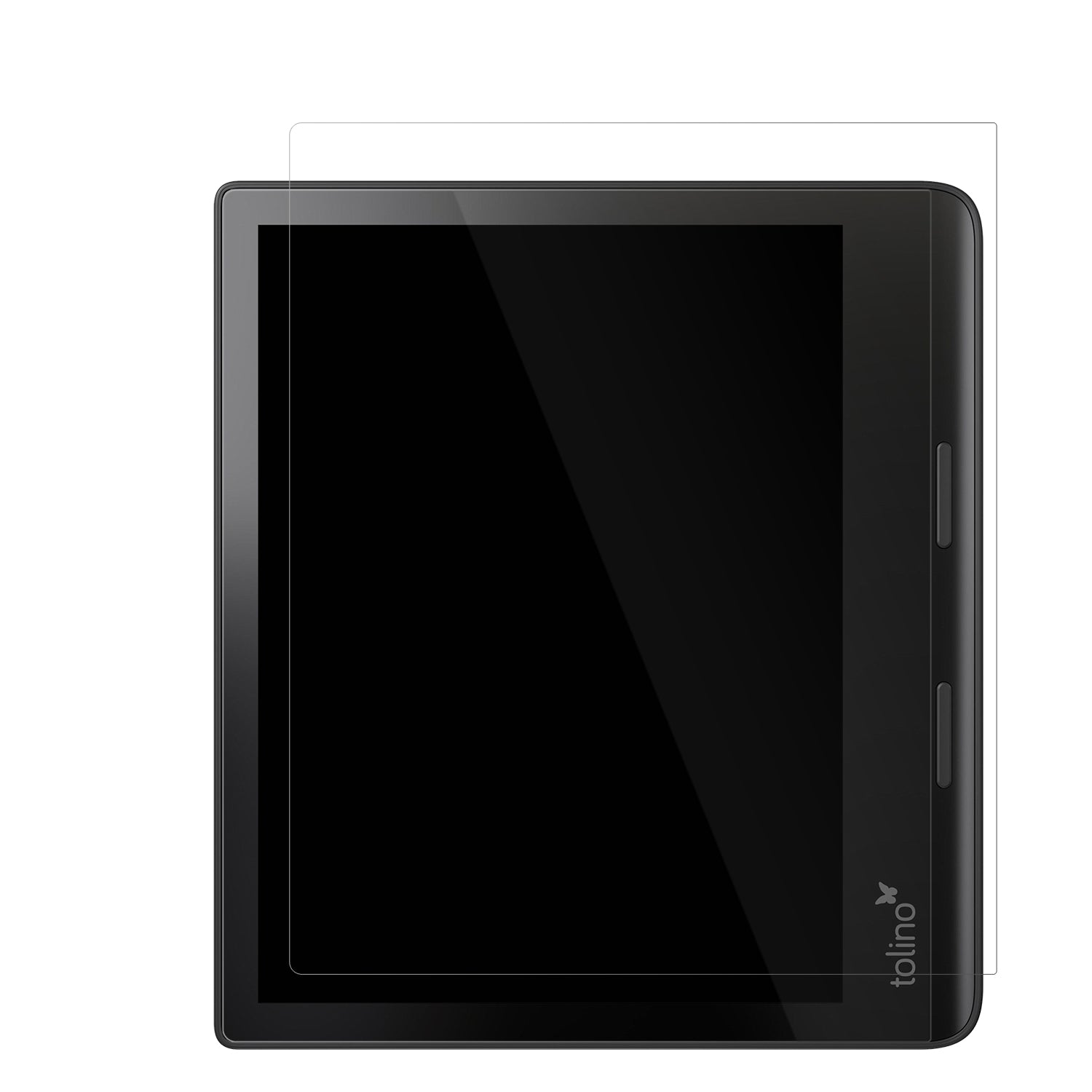 TolinoEpos 3 e-Book Reader mit aufgebrachter dipos Displayschutzfolie, glasklare Darstellung ohne Einschränkungen