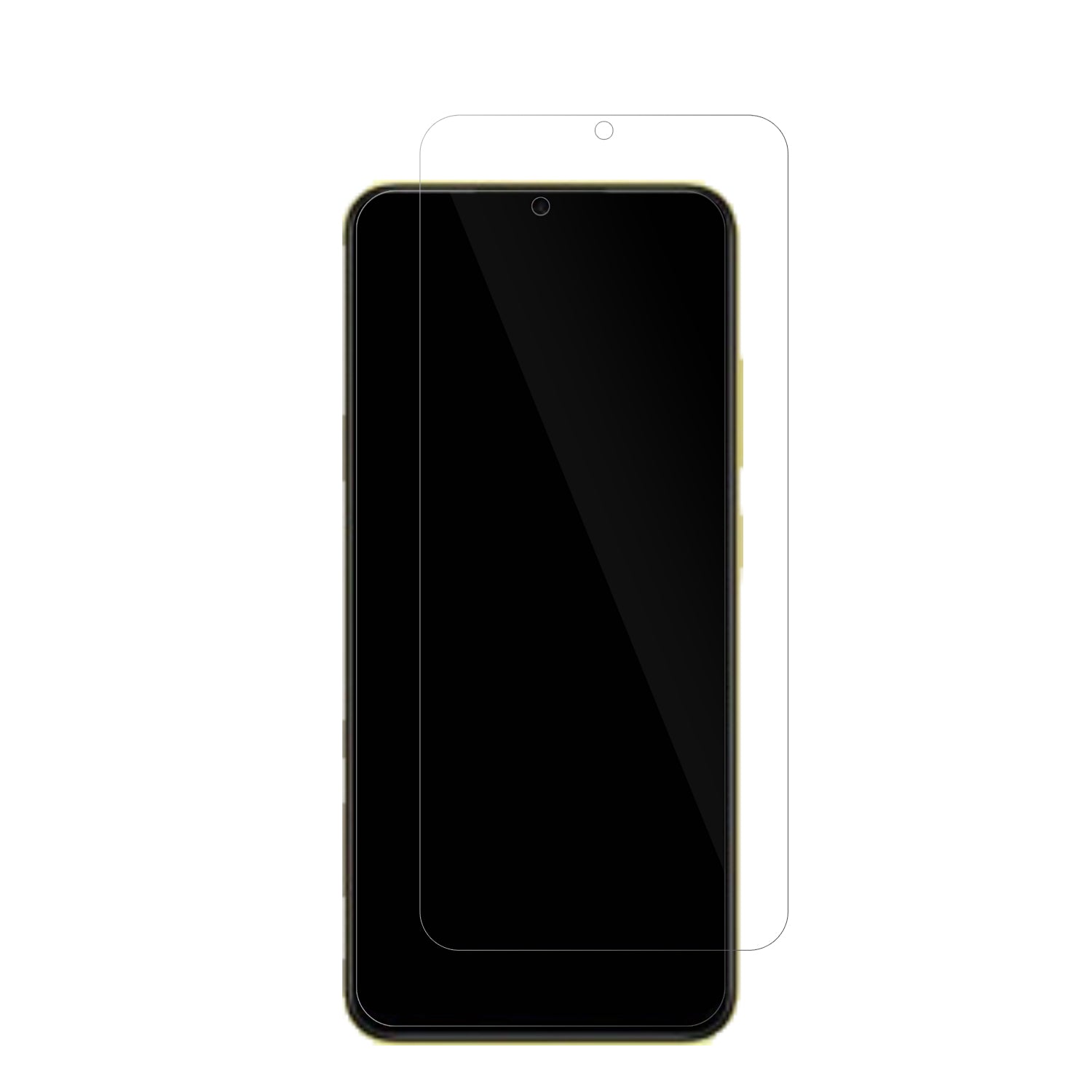 XiaomiPOCO M4 5G mit aufgebrachter dipos Displayschutzfolie, glasklare Darstellung ohne Einschränkungen