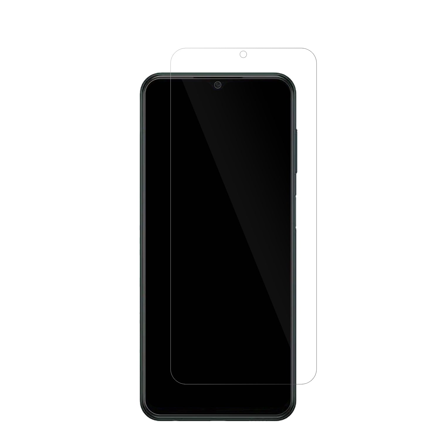 itelA60 mit aufgebrachter dipos Displayschutzfolie, glasklare Darstellung ohne Einschränkungen