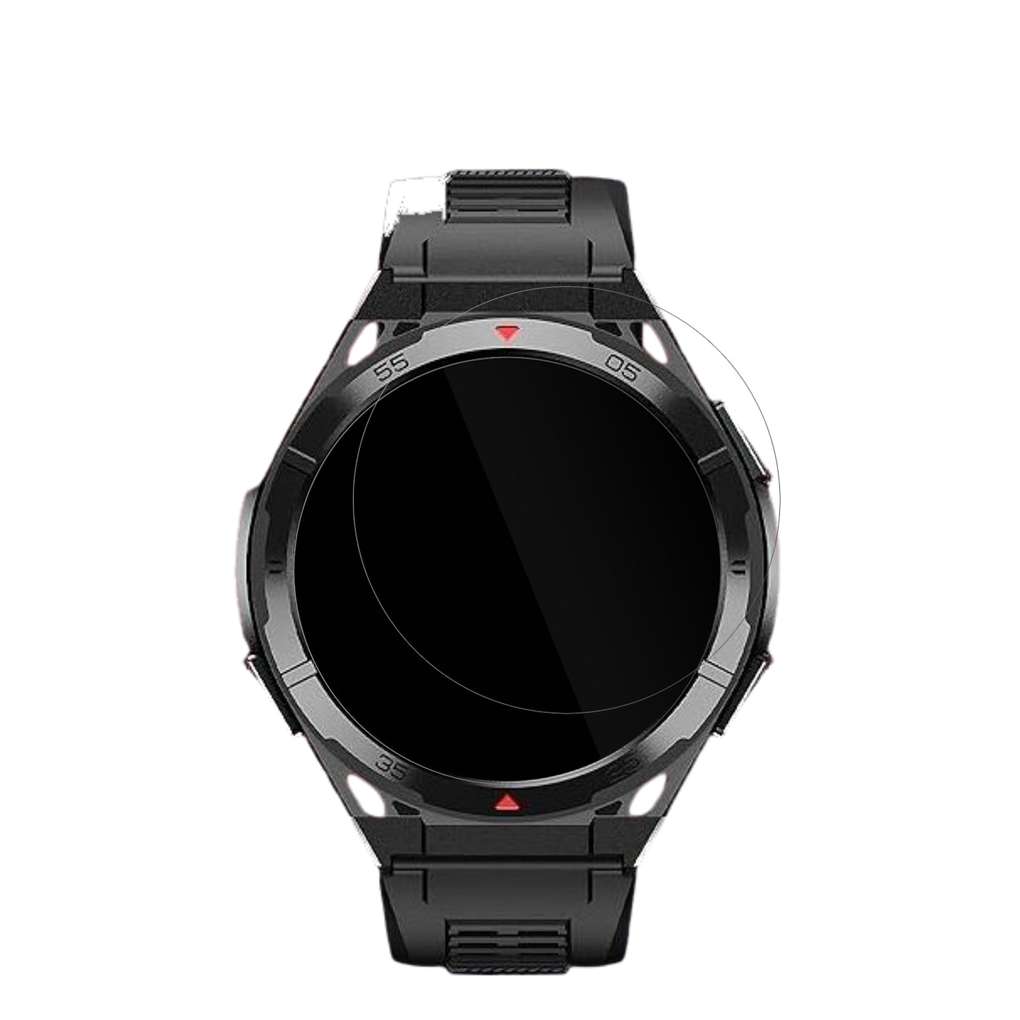 6x Schutzfolie klar für Oukitel BT12 Smartwatch 1.43 Zoll Display-Schutzfolie