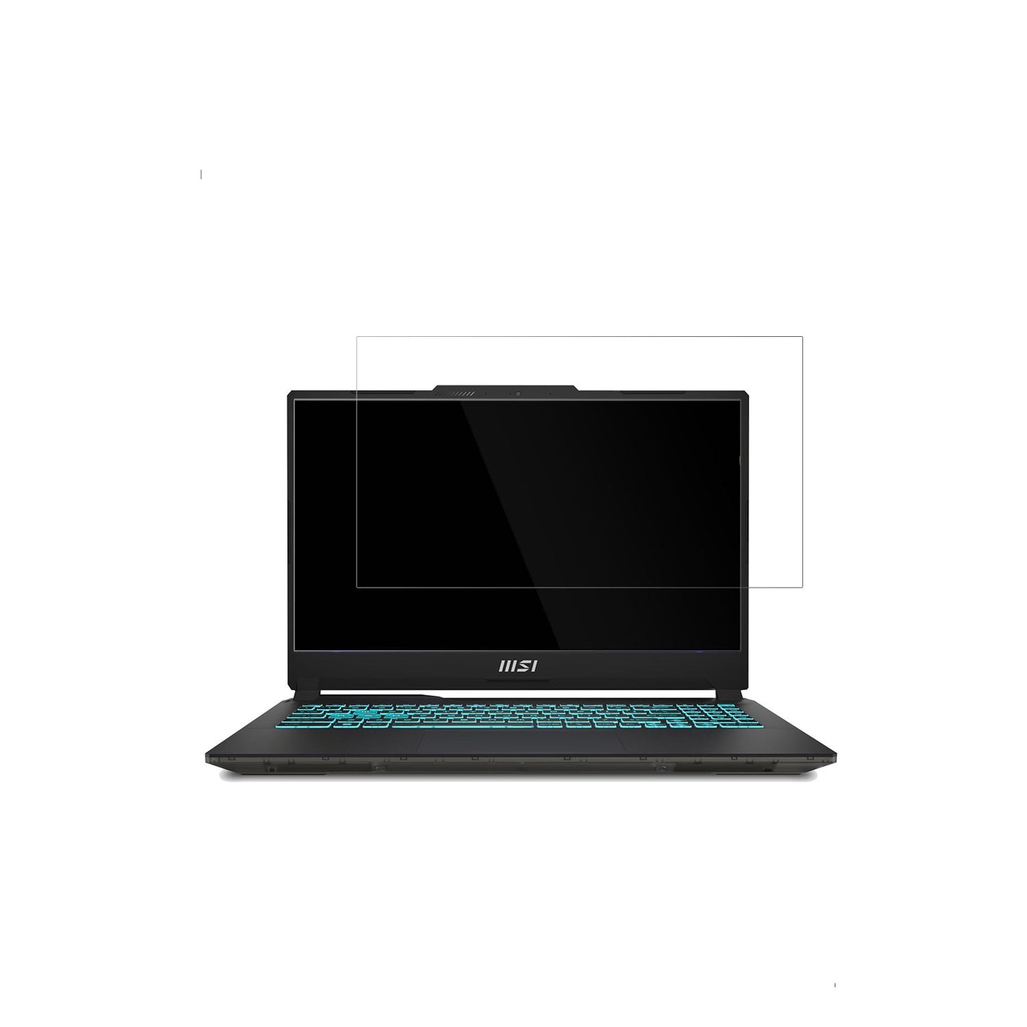 2x Schutzfolie klar für MSI Cyborg 15 Gaming Laptop Display-Schutzfolie