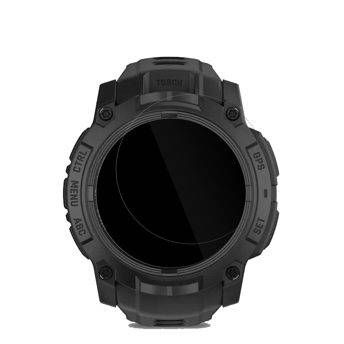 6x Schutzfolie klar für Garmin Instinct 3 Solar Tactical Edition 50mm Display-Schutzfolie