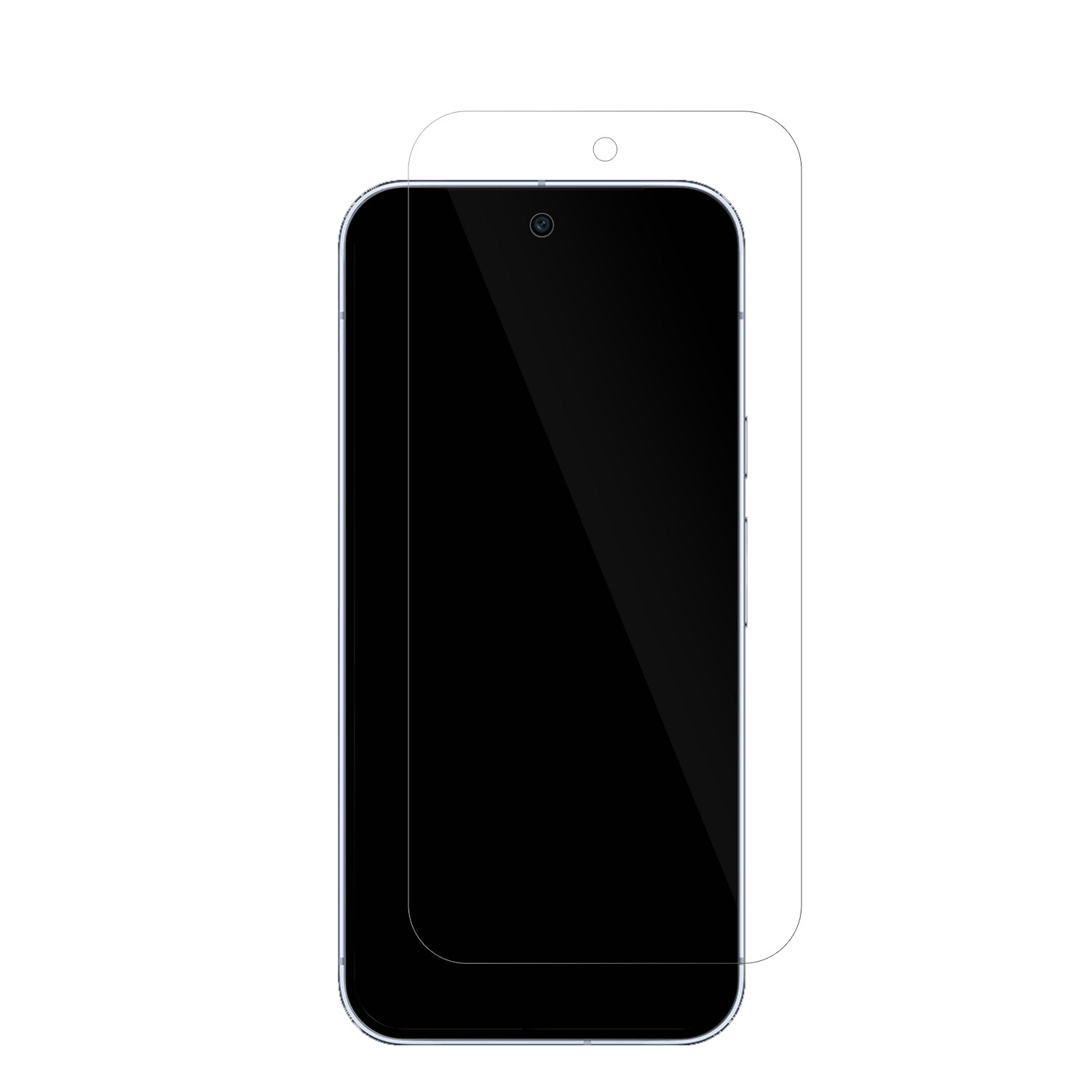 GooglePixel 10 Pro XL mit aufgebrachter dipos Displayschutzfolie, glasklare Darstellung ohne Einschränkungen