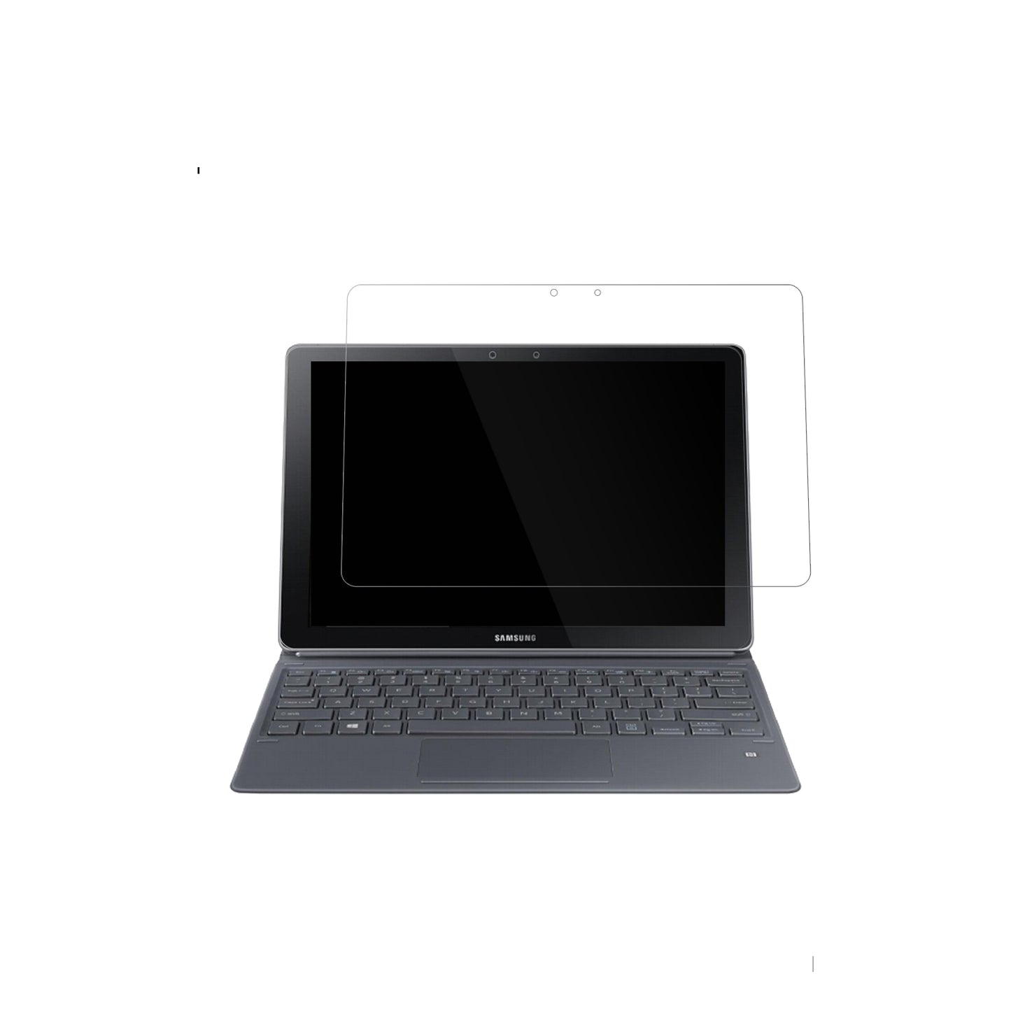 2x Schutzfolie klar für Samsung Galaxy Book W720 12 Zoll Display-Schutzfolie