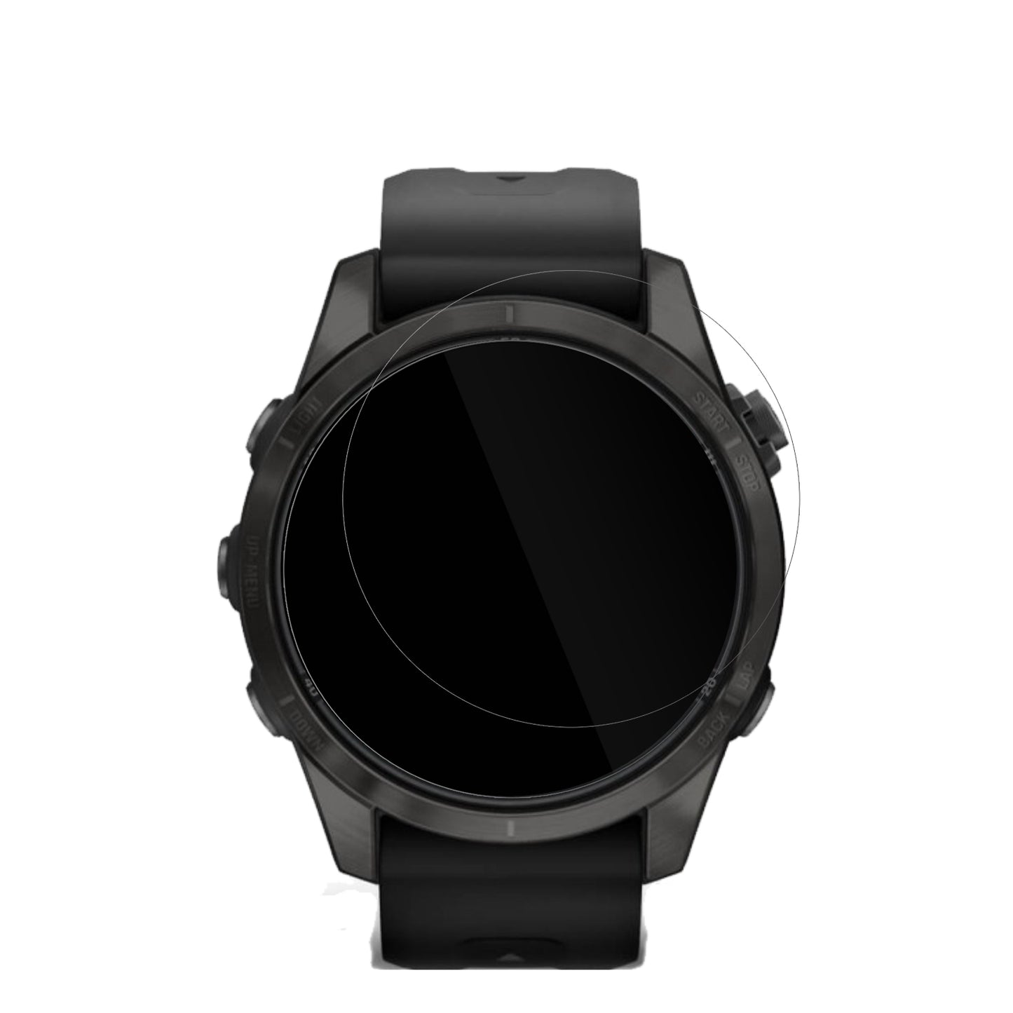 6x Schutzfolie klar für Garmin Fenix 7s Pro 51mm Display-Schutzfolie
