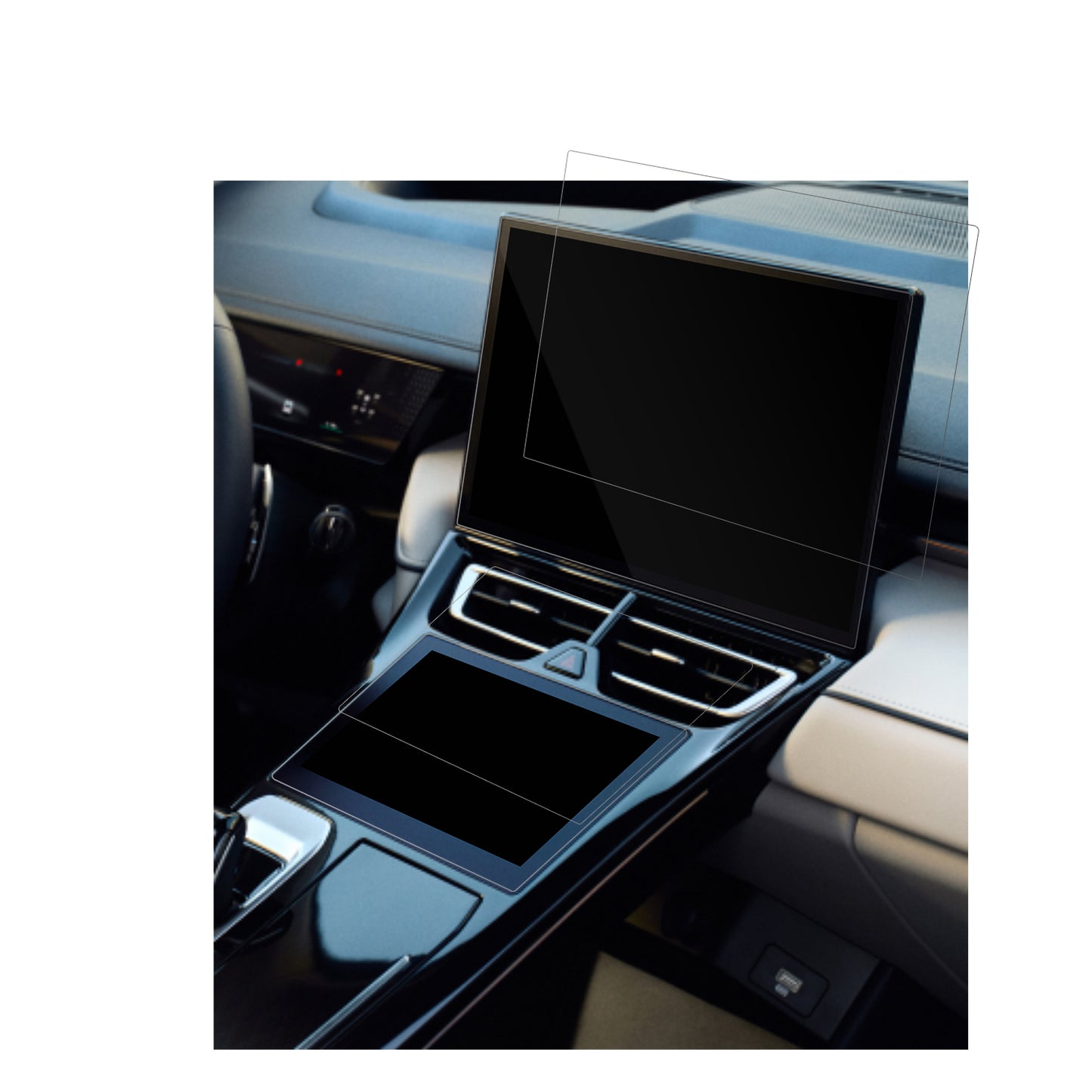 Displayschutzfolie passend für GWM Wey 05 Dual Touchscreen