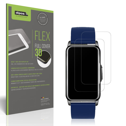 2x Full Cover Schutzfolie matt für Moikmlih 1.47 Zoll Smartwatch