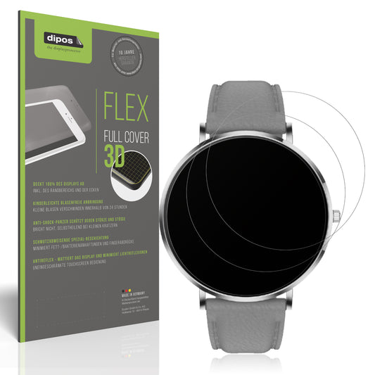 2x Full Cover Schutzfolie matt für Pireware Slim Smartwatch