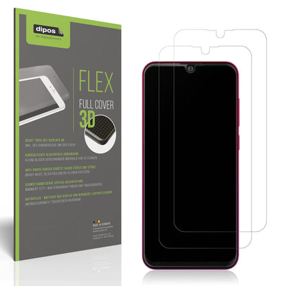 2x Full Cover Schutzfolie matt für Walton Primo H9