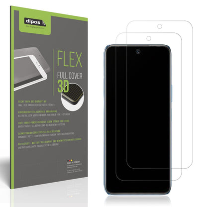 2x Full Cover Schutzfolie matt für Infinix Hot 20S
