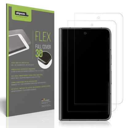 2x Full Cover Schutzfolie matt für Google Pixel Fold