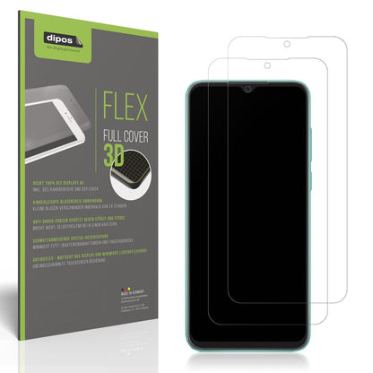 2x Full Cover Schutzfolie matt für Blackview A55 Pro