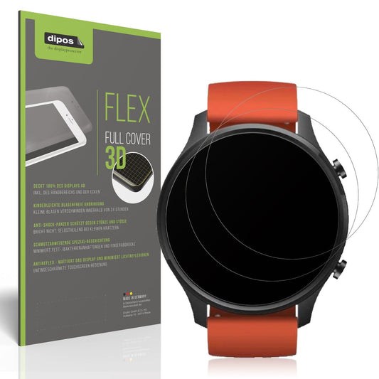 2x Full Cover Schutzfolie matt für Xiaomi Mi Watch Color