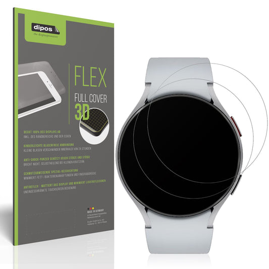 2x Full Cover Schutzfolie matt für Samsung Galaxy Watch 6 44mm