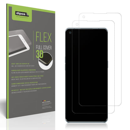 2x Full Cover Schutzfolie matt für Oppo Reno6 Pro 5G